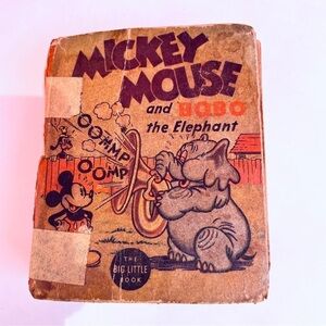 1935 Mickey Mouse and Bobo The Elephant by Walt Disney Big Little Book